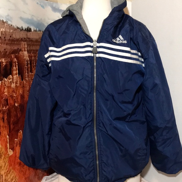 adidas Other - Adidas Reversible Hooded Jacket Size X-Large